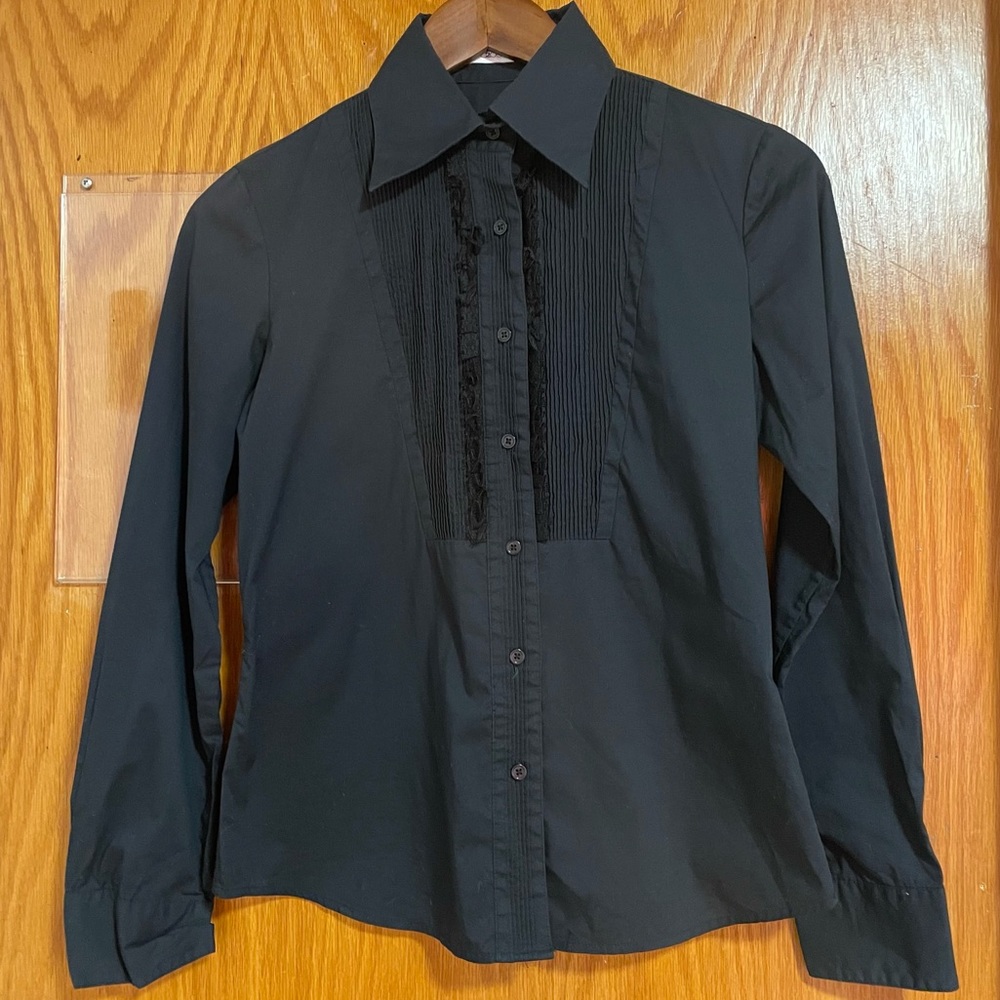 G2000 Black Lace Detail Shirt